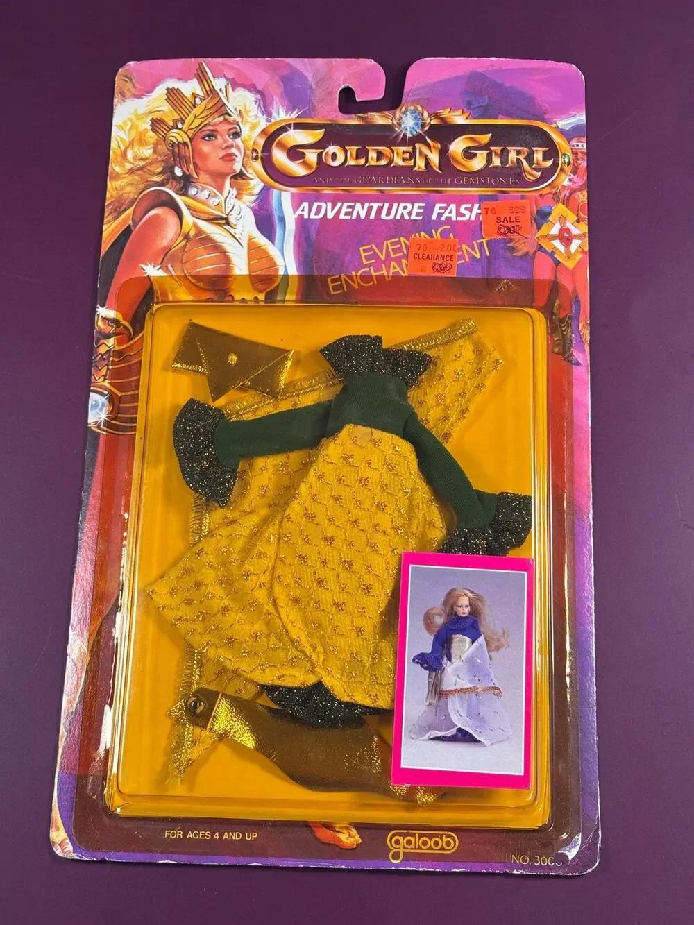 Galoob Golden Girl Guardian Saphire Adventure Evening Enchantment Fashion Outfit